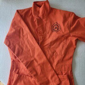 Orange Zip-Up Boilersuit Handpainted Cosplay Costume
